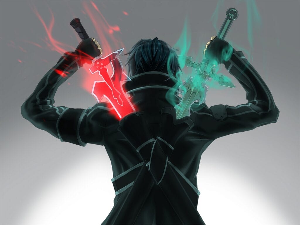 1354 anime Sword Art Online duelist sword Kirigaya Kazuto