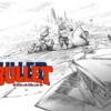 Imagem promocional do novo anime Bullet/Bullet dirigido por Sunghoo Park, com destaque para os protagonistas em cenário pós-apocalíptico.