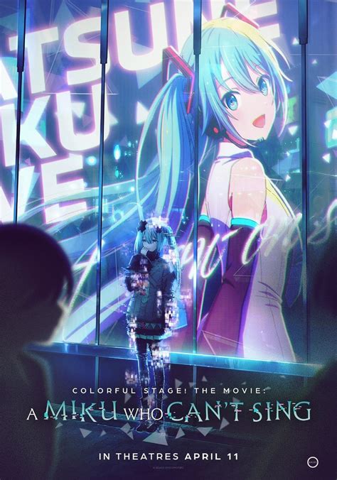 Colorful Stage! O Filme: Uma Miku Que Não Sabe Cantar tem estreia adiada no Brasil 1 Imagem oficial do filme com destaque para a personagem Hatsune Miku em clima emocional