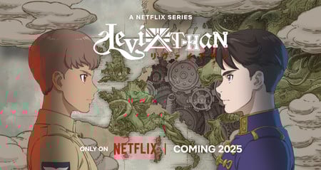 Imagem promocional do anime Leviathan, produzido pelo estúdio Orange com estreia mundial na Netflix em julho de 2025