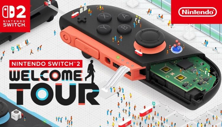 Imagem promocional do trailer oficial do Nintendo Switch 2 Welcome Tour