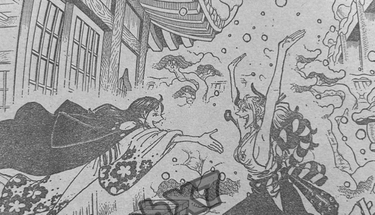 Imagem representando a origem trágica de Loki em Elbaf no capítulo 1153 do mangá One Piece