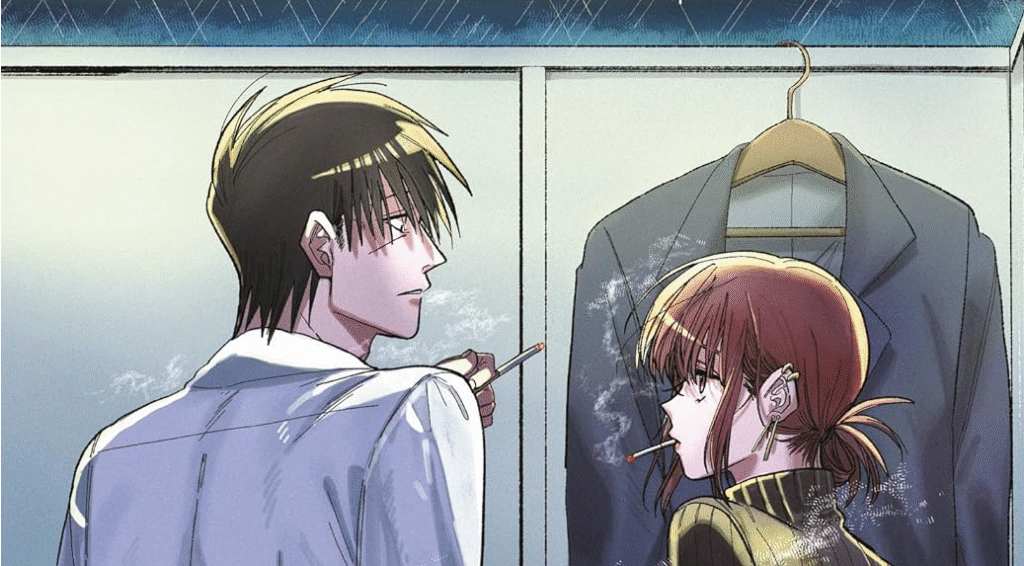 Smoking Behind the Supermarket with You: Anunciada adaptação em anime para 2026 1 Smoking Behind the Supermarket with You