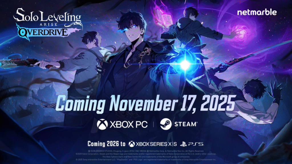 Solo Leveling: Arise Overdrive RPG confirma lançamento em novembro com trailer eletrizante 1 image 543