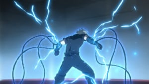 Imagem promocional do episódio 18 da 2ª temporada de Kaiju No. 8, com destaque para Reno e a ameaça crescente dos kaiju.