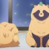 Cena do episódio 5 de With You and the Rain com Kimi observando Fuji